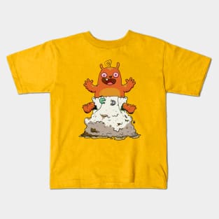 Stinky Diaper Monster Kids T-Shirt
